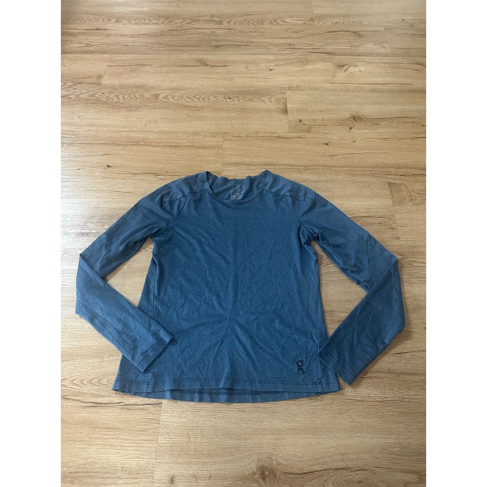 On Running Long-T Women's Small Blue Heather Long Sleeve Running Athletic Shirt